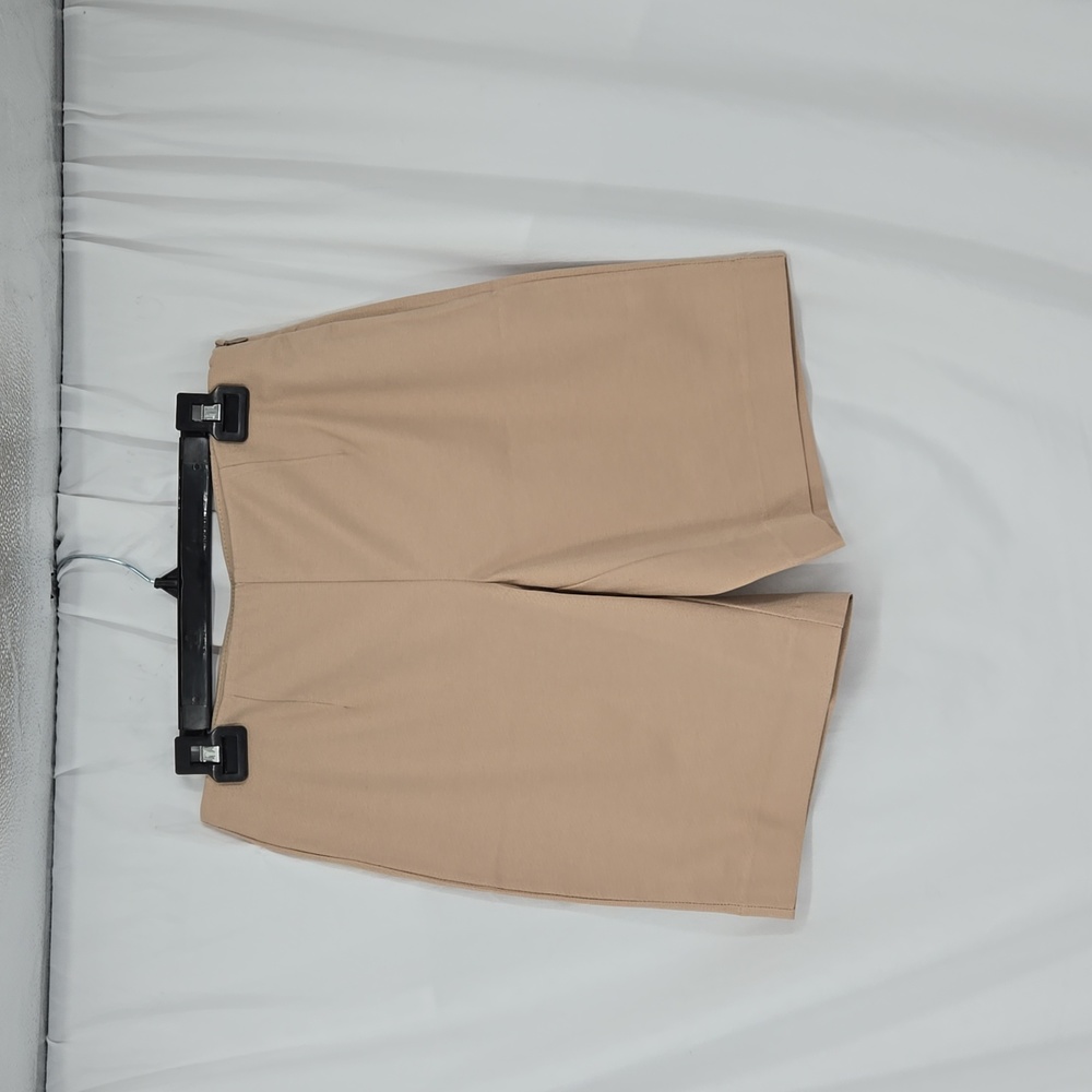 Boston Proper Beige Cream Side Zipper Flat Front Comfort Size 6